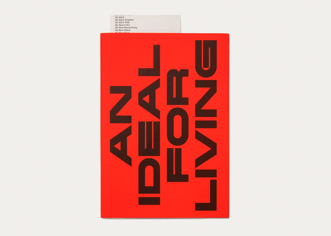 Alexandra Bachzetsis. An Ideal for Living, Paris: Centre culturel suisse, 2018, cover